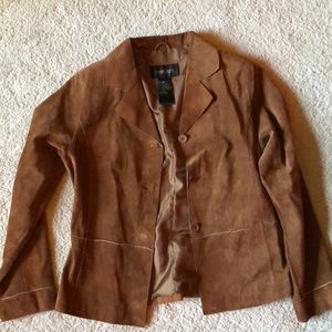 Women’s brown leather jacket size small